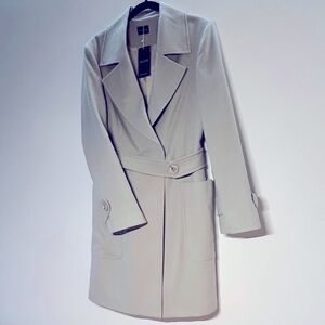 NWT LASSIVA Collection Waist Buttoned Cachet Cotton /Cashmere Blend Women’s SZ L